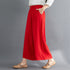 Pantalones sueltos de mujer estilo chino tradicional ramio