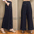 High Waist Signature Cotton Traditional Chinese Style Women's Loose Pants