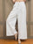 Pantalones sueltos de cintura alta con firma de algodón estilo chino tradicional para mujer