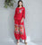 Pantaloni larghi da donna in cotone stile tradizionale cinese con ricamo floreale