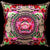 Pair of Floral & Phoenix Embroidery Traditional Chinese Cushion Covers