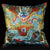 Pair of Dragon Embroidery Taffeta Traditional Chinese Cushion Covers