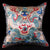 Paire de housses de coussin en taffetas de broderie de dragon chinois traditionnel