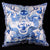 Paire de housses de coussin en taffetas de broderie de dragon chinois traditionnel