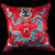 Paire de housses de coussin en taffetas de broderie de dragon chinois traditionnel