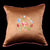 Pair of Floral Embroidery Taffeta Chinese Cushion Covers