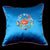 Pair of Floral Embroidery Taffeta Chinese Cushion Covers