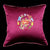 Pair of Floral Embroidery Taffeta Chinese Cushion Covers