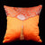 Paire de Housses de Coussin Chinois Brocart avec Pompon