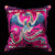 Pair of Phoenix Embroidery Taffeta Traditional Chinese Cushion Covers