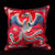 Paire de Housses de Coussins Chinois Traditionnels Broderie Phoenix Taffetas