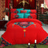 Juego de cama chino de 4 piezas con diseño auspicioso