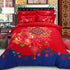 Günstiges Muster 4-teiliges Bettwäsche-Set im chinesischen Stil