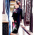 Vestido chino cheongsam de terciopelo hasta la rodilla con bordado floral de media manga