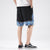 Sea Wave Pattern Linen Beach Pants Loose Pants Chinese Style Shorts