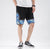 Strandhose aus Leinen mit Meereswellenmuster Lockere Hosen im chinesischen Stil Shorts