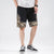 Strandhose aus Leinen mit Meereswellenmuster Lockere Hosen im chinesischen Stil Shorts