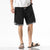 Patrón de grúas Pantalones de playa de lino Pantalones sueltos Pantalones cortos de estilo chino