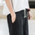 Leinen-Strandhose mit Blumendruck-Rand Lockere Hosen im chinesischen Stil Shorts