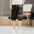 Elephant Pattern Linen Beach Pants Loose Pants Chinese Style Shorts