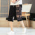 Elefantenmuster Leinen Strandhose Lose Hosen im chinesischen Stil Shorts