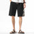 Cranes Pattern Edge Linen Beach Pants Loose Pants Chinese Style Shorts