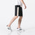 Linen Beach Pants Loose Pants Chinese Style Shorts with Chinese Words Embroidery
