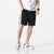 Linen Beach Pants Loose Pants Chinese Style Shorts with Chinese Words Embroidery