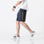 Linen Beach Pants Loose Pants Chinese Style Shorts with Chinese Words Embroidery