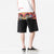Kylin Print Linen Beach Pants Loose Pants Chinese Style Shorts