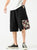 Cyprinus Carpio Print  Pocket Linen Beach Pants Loose Pants Chinese Style Shorts