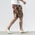 Strandhose aus Leinen mit Blumenmuster Lockere Hosen im chinesischen Stil Shorts