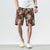Floral Linen Beach Pants Loose Pants Chinese Style Shorts