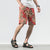 Strandhose aus Leinen mit Blumenmuster Lockere Hosen im chinesischen Stil Shorts