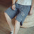 Crane Embroidery Cotton Beach Pants Loose Pants Chinese Style Shorts