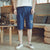 Crane Embroidery Cotton Beach Pants Loose Pants Chinese Style Shorts
