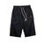 Pantalones de playa de lino con bordado auspicioso Pantalones sueltos Pantalones cortos de estilo chino