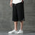 Linen Beach Pants Loose Pants Chinese Style Shorts with Strap Button