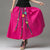 Chinese Style Floral Appliques Midaxi Skirt
