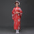 Kimono japonés tradicional de mezcla de seda floral