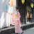 Patrón de Sakura Ropa formal Kimono japonés Furisode