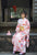 Sakura Pattern Formal Wear Japanese Kimono Furisode