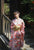 Patrón de Sakura Ropa formal Kimono japonés Furisode