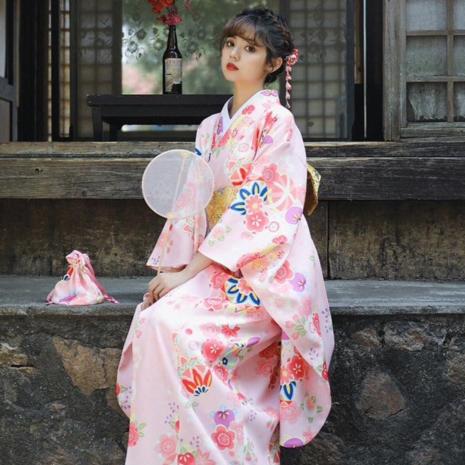 Kleidung Formelle Japanischer Kimono Muster Furisode – Sakura IDREAMMART