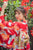 Accappatoio kimono giapponese da bambina con motivo gru