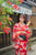 Albornoz estilo kimono japonés para niña Cranes Pattern