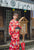 Peignoir kimono japonais pour fille Cranes Pattern