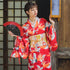 Peignoir kimono japonais pour fille Cranes Pattern