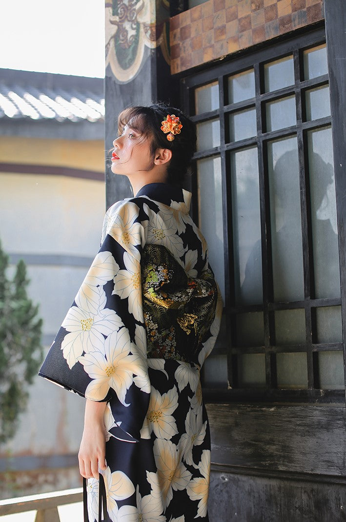 Insignificante colorante Campo Albornoz estilo kimono japonés para niña con estampado floral para ofr –  IDREAMMART