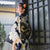 Albornoz estilo kimono japonés para niña con estampado floral para ofrenda de fuegos artificiales